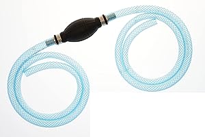 3D CARBON DESIGN Notpumpe Handpumpe 12mm Umfüllpumpe Fasspumpe Pumpe mit Schlauch Für Wasser Benzin Diesel