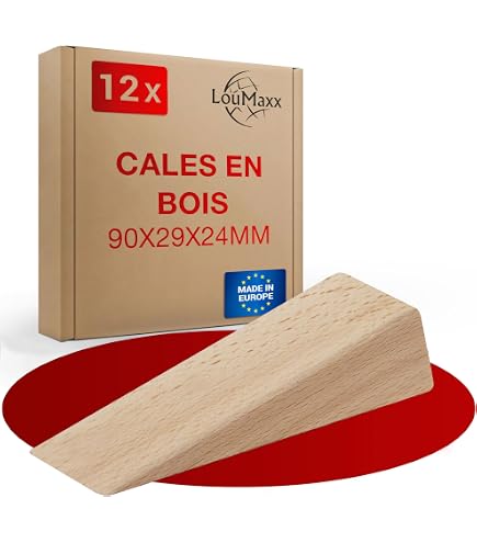 10 Pièces Cale En Bois Hêtre Dur 90x30x25 Mm - Cale De Nivellement Et Montage