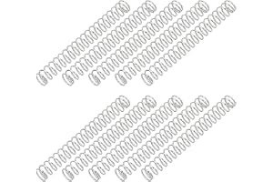 PATIKIL Kompressionsfjäder, 0,6 mm tråd diameter x 6 mm OD x 50 mm L, 10 st | 304 rostfritt stål, mekanisk förlängning små fjädrar, pennfjädrar sortimentsats, för butik och hemreparationer