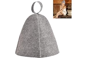 KOAHDE Feltro Cuffia Da Sauna,Cappello Sauna in Feltro,Feltro Cappelli da Sauna,Capello da Sauna per Uomo e Donna,Feltro Cuffia Sauna Uomo e Donna,Cuffia Per Sauna In Feltro,Accessori Bagno Per Sauna Sulla