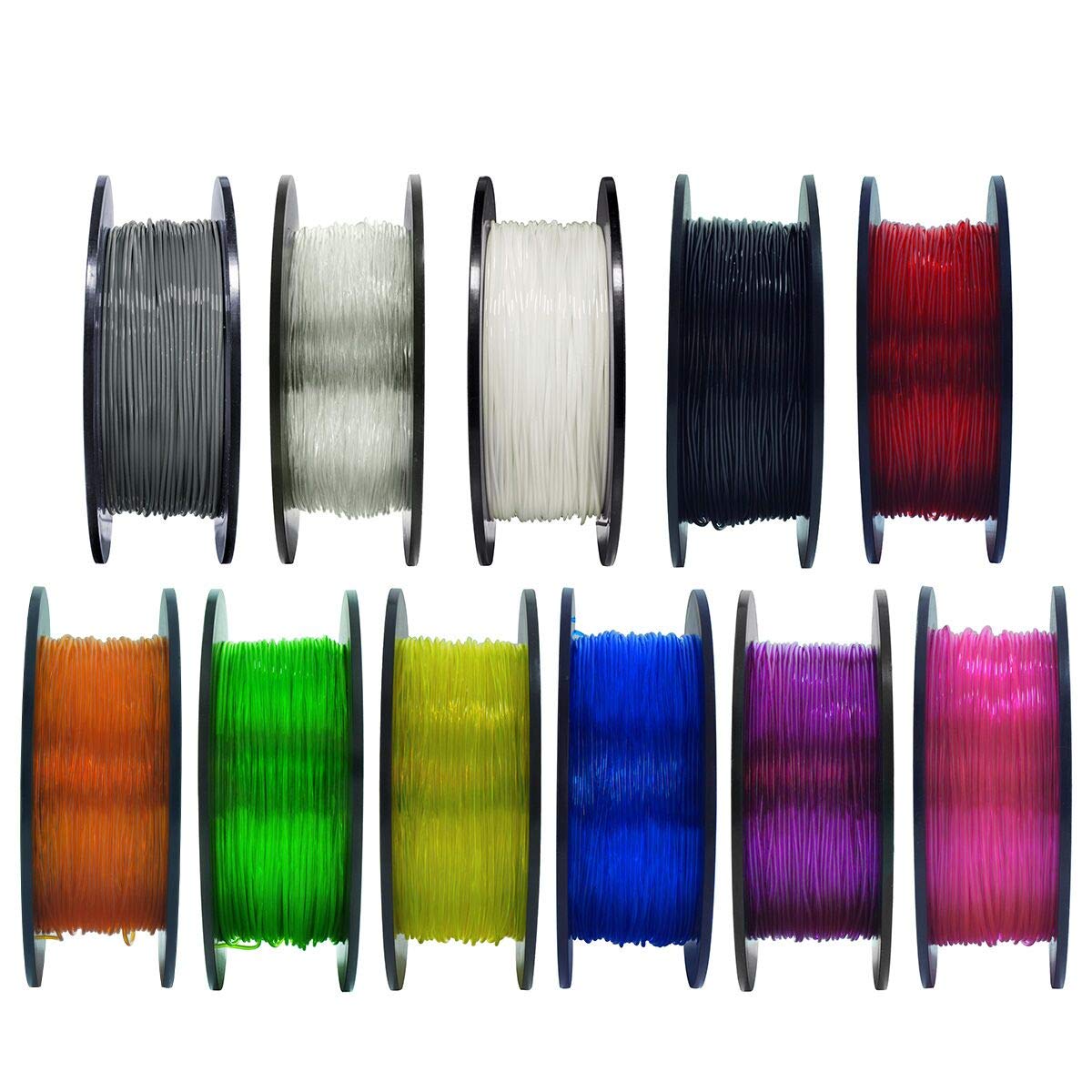 GEEETECH TPU filament 1.75mm Blanc, Flexible Imprimante 3d Filament