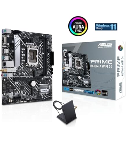 ASUS PRIME H610M-A D4 Gaming Mainboard Sockel Intel LGA 1700