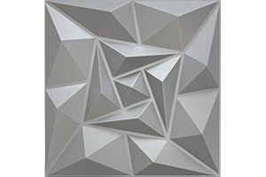 EURODECO Paneles de plástico PVC, para pared o techo, diseño cuarzo, para sala de juegos, 12 unidades de 3 m², D175 gris