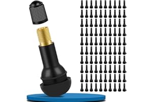 VEHEPEAY 100 Pcs TR413 Válvulas de Goma, Universal Válvula de Goma Neumática, Durable Tapas para válvulas Goma Snap-in Válvulas for Most Cars, Motorbikes, etc.