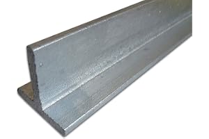 B&T Metall stål T-profil galvaniserad, 50 x 50 x 6 mm, längd 1 000 mm
