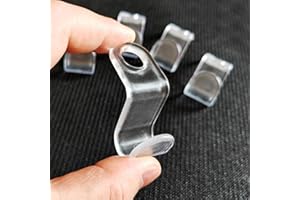 DREAMARK Wieszaki na ubrania, oszczędzające miejsce, 60 sztuk, łączniki, łączniki, organizer, wieszak na ubrania, oszczędzający miejsce, haczyki łączące (przezroczysty)