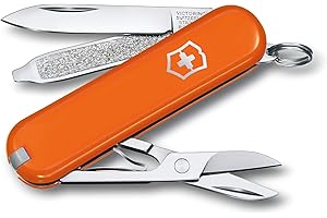 Victorinox, Classic SD, Navaja Multiuso Suiza, Cuchillo bolsillo, Regalo, 7 Funciones, Hoja pequeña, Lima de uñas