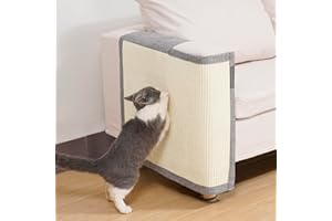 Uross Natural Sisal Cat Couch Protector Cat Scratch Furniture Protector from Cat‘s Claws, Anti Couch Corner Sofa Protectors Furniture Scratch Guards for Cats - Right