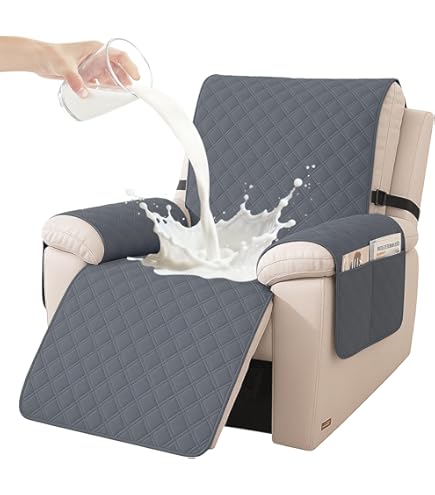 YSTELLAA Stoelbescherming Waterdicht 1-Zits, Stoelbeschermer Antislip Afneembaar, Relaxstoelbeschermer Huisdiervriendelijk, Stoelhoes Voor Tv-Stoelen Met 2 Zakken, Kaki YSTELLAA Stoelbescherming Waterdicht 1-Zits, Stoelbeschermer Antislip Afneembaar, Relaxstoelbeschermer Huisdiervriendelijk, Stoelhoes Voor Tv-Stoelen Met 2 Zakken, Kaki