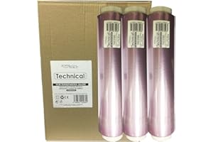 Sesiomworld Caja 3 Rollos de Film Osmótico Transparente Technical 30Cm. X 200Metros Profesional 3 Unidades 2400 g