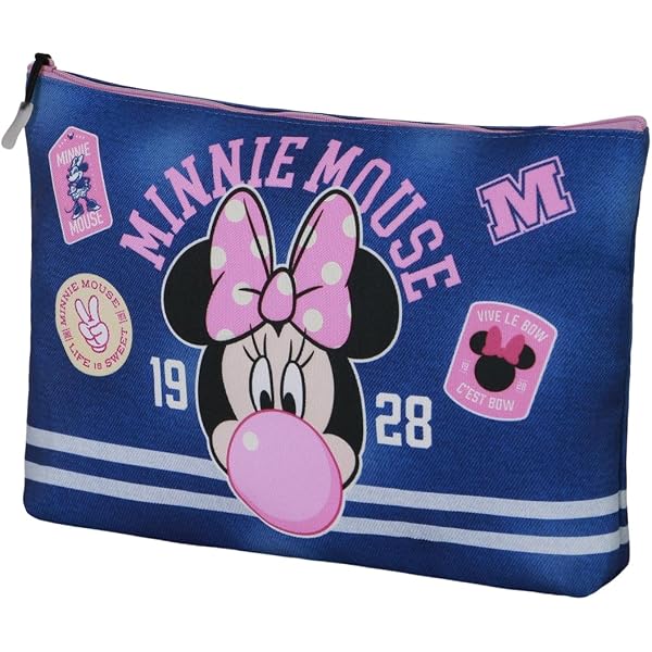 Safta Minnie Mouse Loving Doppelmäppchen Für Kinder, 21x6x8 Cm, Rosa – Robust, Mit 2 Jahren Garantie