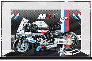 SWDZ Vitrine für Lego M 1000 RR 42130, Acryl-Vitrine für Lego 42130 (Modell Nicht im Lieferumfang enthalten), Größe: 50 x 25 x 40 cm (Gemalter Stil)