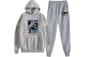 Bauxhie Solo Leveling Hoodie Hose Anzug Sung Jin Woo Cosplay Sweatshirt Sweatpants Trainingsanzüge für Damen Herren