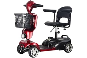 ICAN PRODUCTS iCAN X-02 2025 Model Portable Mobility Scooter, 120 Kg Capacity, 12.5 Mile Long Range, Removable Battery, UK Regulated, LED Headlight, Removable Basket, CupHolder, Light Weight, Front Fairing