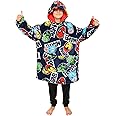 Marvel Avengers Hoodie, Oversized Fleece Blanket Hoodie for Boys Blue