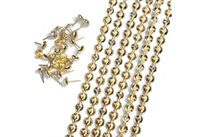 LET'S DECORATE Let's Decor, 10 mètres de diamètre, 11 mm de diamètre, clous décoratifs, clous de tapissier, clous de canapé assortis (N: 9.5 mm doré) …