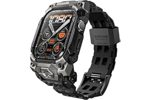 SUPCASE Etui do Apple Watch 11/10 46 mm z paskiem (ruda żuka jednorożca), [odporne na zarysowania] [ochrona klasy wojskowej] wytrzymałe sportowe męskie etui ochronne z regulowanym paskiem