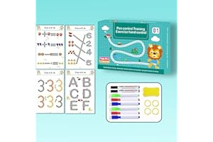 GENERIC Scribble Smart Workbook, Scribblesmart Workbook, Fast-Track Young Idears, Scribble Smart Workbook for Toddler 2-6, Scribble Smart Reusable Workbook, for Preschool Learning Activities (Level 1)