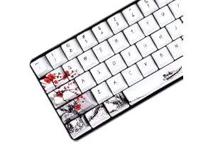 MOLGRIA Keycaps 71 Set per tastiera meccanica da gioco, personalizzati PBT OEM Profilo tappi chiave stile giapponese con estrattore Keycap per Cherry MX 7161 60% tastiera (Plum Blossom)