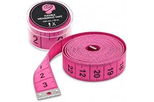 2 i 1 - mätband cm + INCH skräddarmätband 150 cm i förvaringslåda (150 cm