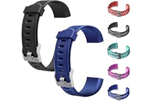 CXINLky Ersatzbänder, Uhrenarmbänder aus Silikon für ID115Plus HR Smart Watch, Verstellbare Riemen, Buntes Uhrenarmband Zubehör für ID115Plus HR Smartwatch