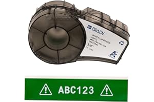 Brady M21-750-595-GN étiquette à imprimer Vert Imprimante d'étiquette adhésive - Étiquettes à imprimer (Vert, Imprimante d'étiquette adhésive, Vinyle, Transfert thermique, Acrylique, Gloss)