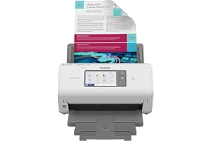BROTHER ADS 4700W High speed Wireless Desktop Scanner Duplex A4 Document Scanner Large 10.9cm intuitive touchscreen, White