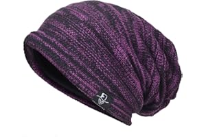 VECRY Mens Slouchy Knit Oversized Beanie Skull Caps Artistic Hats