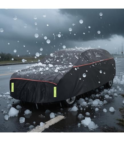 Hagelschutzplane Auto Für Toyota RAV4 - Wasserdichte Outdoor Autoabdeckung Mit Reflektierenden Streifen