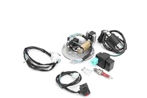 AOWINHIT Ignition Coil Stator CDI Wiring Harness Spark Plug Kit Fit XRCRF Dirt/Pit Bike Start Only Black,Ignition Wire