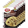 TASTY NIBBLES Ready to Eat Buffalo Meat BIRYANI 300GM Pouch| Kerala Special | Open Heat & Eat | Non-Vegetarian | No Added Preservatives | Japanese Retort Technology 300GM Pouch (Pack of 6)