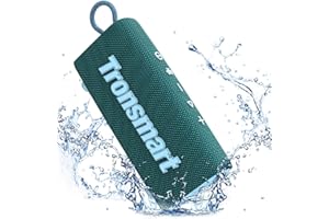 Tronsmart - Minialtavoz inalámbrico con Bluetooth 5.3, impermeable IPX7, tiempo de reproducción de 20 horas, toma AUX, micrófono integrado, portátil para viajes, exteriores, para la ducha, la playa y
