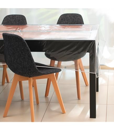 Fermagli Tovaglia LUTER - 8 Clip Trasparenti Per Tavoli Spessi 1,7-3,5cm, Per Interni Ed Esterni