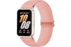 TUCOMO Elastyczna nylonowa bransoletka kompatybilna z Samsung Galaxy Fit 3, pętla, rozciągliwa, wymienna bransoletka do zegarka Samsung Galaxy Fit 3 SM-R390 dla mężczyzn i kobiet