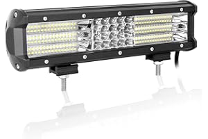 AUXTINGS 30.8 cm 330W barra luminosa a LED da lavoro fascio di luce per camion trattori 4x4 barca fuoristrada fendinebbia,12V 24V impermeabile IP67