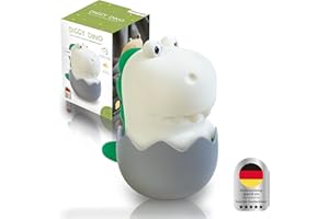 ‎MEGALIGHT MegaLight LED Nachtlicht Kinder | Nachtlicht Baby SPIELZEUGGEPRÜFT | Stilllicht RGB-Farbwechsel dimmbar Touch | Nachtlampe USB SOUNDEFFEKT | Diggy Dino