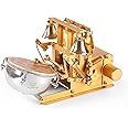 RAJ GHARANA METALS Electric Aarti Machine for Temple - Small Arti Machine for Home Temple - Atri Machine with Drum, Bells with Adjustable Arti Tempo/Ridhum