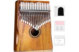 Newlam Kalimba Piano de Pulgar de 17 Teclas Instrumento Musical, Piano de Dedos Regalo Musical Original para Niños y Adultos
