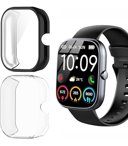 Blueshaweu Cover for 208/ID208/ID208 BT Smartwatch, Tempered