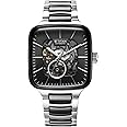 Titan Ceramic Fusion Skeleton Automatic Rich Black Dial Steel & Ceramic Strap Analog Watch for Men-90175KD01/NT90175KD01