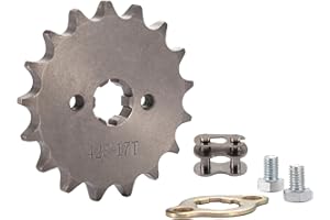 ‎WOOSTAR WOOSTAR Front Sprocket 428-17 Teeth 17 mm Replacement for 50 cc 70 cc 90 cc 110 cc 125 cc Dirt Pit Bike Mini Bike ATV 4 Wheeler Moped