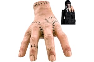 Heartsking Addam Family Thing Hand, Eiskaltes Händchen, Realistic Scarred Latex Palm,Hand Thing Action Figur Model, Addam Fanartikel, Geschenk für Fans,Cosplay Party Halloween Deko