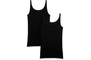 Amazon Essentials Damen Basic Tank Top mit Dünnen Trägern aus Baumwolle-Modal