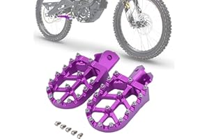 BIUGERCN Motorcycle Footpegs Wider Foot Pegs CNC for Surron Sur Ron LBX Talaria Sting MX3/R MX4 Talaria X3 XXX E-Ride Pro SS/S Electric Dirt Bike Purple