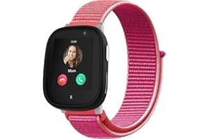 Niboow Nailon Correa para Xplora X6 Play, Niños y Niñas Reloj Inteligente para NiñOs Respirable Ajustable Deportiva Repuesto Velcro Correa para Xplora X6 Play