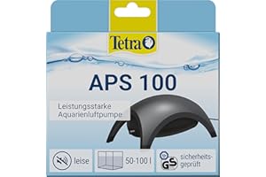 ‎TETRA Tetra APS 100 Aquarium Luftpumpe - leise Membran-Pumpe für Aquarien von 50-100 L, schwarz