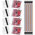 Youmile 4PCS MCP4725 I2C DAC Breakout Module 2.7-5.5V 12Bit Digital To Analong EEPROM Development Board for Arduino with Dupont Cable
