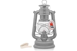 Feuerhand 8219640 Lanterne de Tempête Galvanisée Acier Argent 26 cm