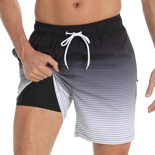 SIHOHAN Short De Bain Pour Homme - Séchage Rapide - Respirant