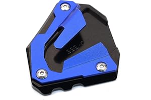 CCYYMOWOK Motorcycle CNC Kickstand Side Stand Extension Support Pad For Honda CRF 1000 L Africa Twin Adventure Sports 2016-2019 2020 2021 2022 (Blue)